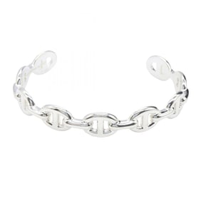Hermes Hermès Chaine d'Ancre Anchaîne Bangle, Silver 925, Men's and Women's