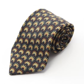 Hermes Hermès Silk Tie for Men, Black and Multicolor