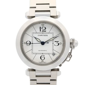 Cartier Pasha C Watch, Stainless Steel, Boys', White, W31074M7