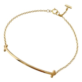 Tiffany T Smile Bracelet, 18k gold, for women, TIFFANY & Co.