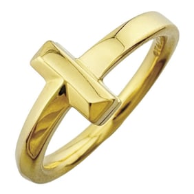 Tiffany T One Ring, size 9, 18k gold, women's, TIFFANY & Co.