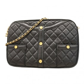 Chanel Shoulder Bag, Chain Girl's Chanel, Lambskin, Black, Women's