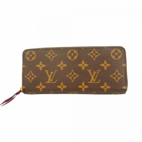 Louis Vuitton Monogram Portefeuille Clemence Long Wallet M60742 Fuchsia Women's