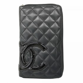 Chanel Cambon Long Wallet in Black Lambskin for Women