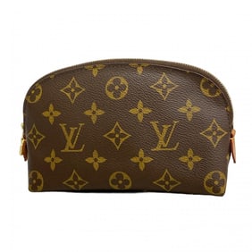 Louis Vuitton Monogram Pochette Tick Pouch M47515 Brown Women's