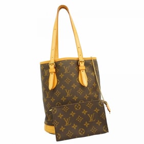 Louis Vuitton Monogram Bucket PM Tote Bag M42238 Brown Women's