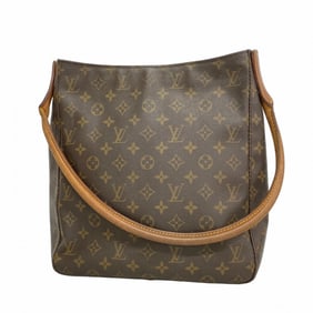 Louis Vuitton Monogram Looping GM Shoulder Bag M51145 Brown Women's