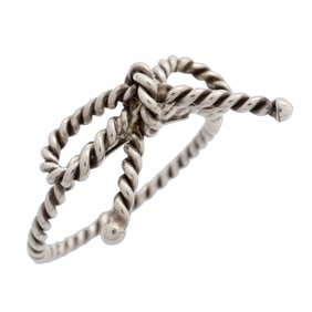 Tiffany Twisted Ribbon Ring, Silver 925, Size 11, Women's