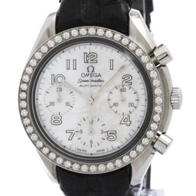 OMEGA Speedmaster Diamond MOP Dial Steel Mens Watch 3835.70.36 Polished