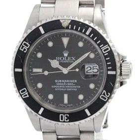 ROLEX Submariner 16610 Date P Serial Automatic Mens Watch