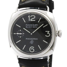 PANERAI Radiomir Black Seal Logo Steel Mens Watch PAM00754 Polished