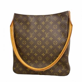 Louis Vuitton Monogram Looping GM Shoulder Bag M51145 Brown Women's