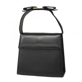 Salvatore Ferragamo Vara Leather Handbag in Black for Women