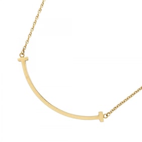 Tiffany T Smile Small Necklace in 18KYG Yellow Gold for Women