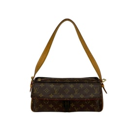 LOUIS VUITTON Viva Cite MM Monogram Leather Semi-Shoulder Bag/Handbag, Brown, 23006