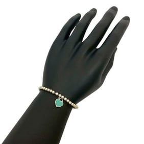 TIFFANY & Co. Tiffany Blue Heart Tag Bracelet in 925 Sterling Silver, 27375