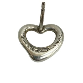 TIFFANY & Co. Tiffany Open Heart Sterling Silver 925 Earrings for Women, Silver, 57439