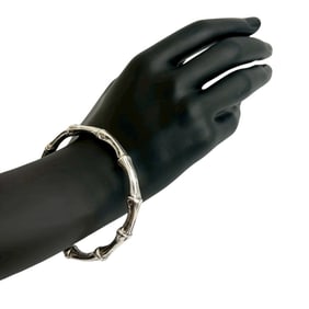 TIFFANY & Co. Tiffany Bamboo Sterling Silver Bracelet/Bangle for Women, Silver, 20018