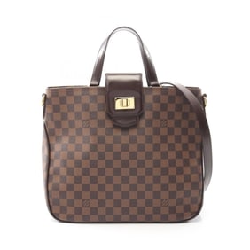 Louis Vuitton Cabas Roseberry Handbag, Coated Canvas and Leather with Damier Finish, Brown, N41177,