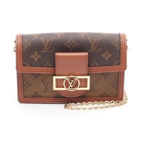 Louis Vuitton Portefeuille Dauphine Shoulder Bag, Coated Canvas and Leather, Monogram Reverse,