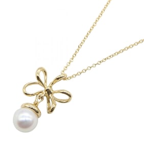 Tiffany & Co. Pearl Necklace, 18K Yellow Gold, Women's, Gold and White