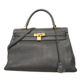 Hermes Hermès Kelly 35 Togo Black Handbag with N Stamp, 2-Way Bag for Women, P1449448