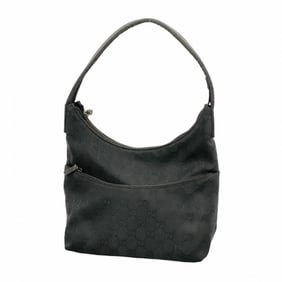 Gucci GG Canvas Shoulder Bag 001 3386 Black Women's