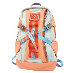 Chanel Backpack/Daypack, Sports Nylon, Blue/Red, Women's