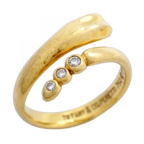 Tiffany Snake Ring, 3PD, 18KYG Yellow Gold with Diamonds, Size 6, Women's
