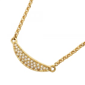Christian Dior necklace with GP plating and rhinestones, gold, for women