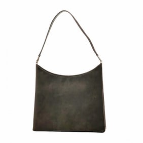 Salvatore Ferragamo Shoulder Bag, Suede, Black, Women's, P1554403