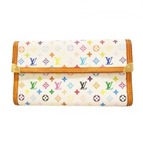 Louis Vuitton Monogram Multicolore Tri-fold Long Wallet, Porte Tresor International, M92659,