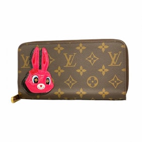 Louis Vuitton Monogram Animogram Zippy Wallet M83689 Brown Women's P1548427