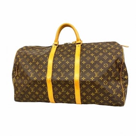 Louis Vuitton Monogram Keepall 55 Boston Bag M41424 Brown Men's/Women's P1560552