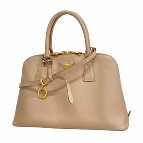 Prada Saffiano Leather Handbag, Pink, 2-Way Bag, Women's, P1553321