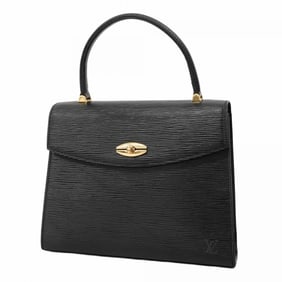 Louis Vuitton Epi Leather Handbag Malesherbes M52372 Noir Women's P1537740