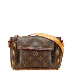Louis Vuitton Monogram Viva Cite PM Crossbody Shoulder Bag M51165 Brown Leather Women's LOUIS