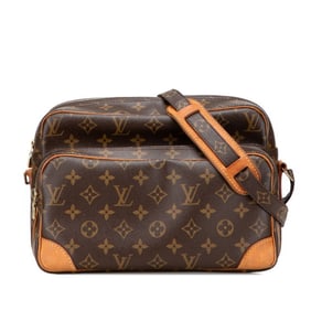 Louis Vuitton Monogram Nile Shoulder Bag M45244 Brown Leather Women's LOUIS VUITTON