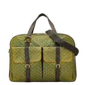 Louis Vuitton Monogram Mini Claudine Boston/Shoulder Bag, 2-Way, M42332, Khaki Green and Brown
