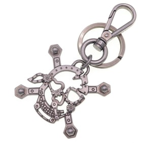 Prada Silver Metal Skull Keychain Bag Charm PRADA