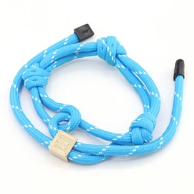 Miu Miu Miu Bracelet Cord 5IB538 Blue Polyester Metal Women's MIU