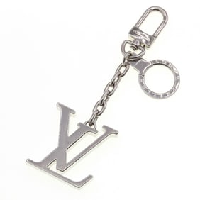 Louis Vuitton Porte-Clés Initial Keychain M65071 Silver Metal Key Ring Bag Charm LOUIS VUITTON