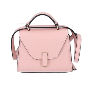 Valextra ISIDE BELT SGES0061028LOCPL99 Soft Calfskin 2-Way Shoulder Bag in Powder Pink and Light