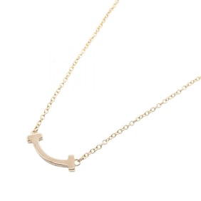 Tiffany & Co. T Smile Mini Necklace, 18K Pink Gold, Women's, 62617721