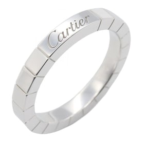Cartier Lanier Ring, 18K White Gold, Men's and Women's, Silver