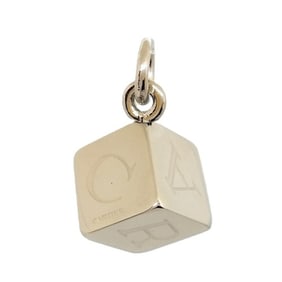 Cartier Decor Dice Pendant Silver Cube