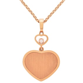Chopard 007 Limited Edition Happy Heart Golden Necklace Diamond K18PG 12.6g Pink Gold Collaboration