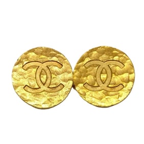 CHANEL Cufflinks Gold Coco Mark Replacement Buttons
