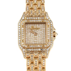 Cartier Panthere SM YG 2D Bracelet D 88372848 Wristwatch Quartz