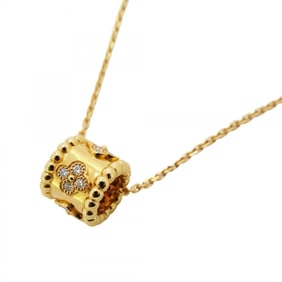 Van Cleef & Arpels Necklace Perlée Clover K18YG Yellow Gold Diamond Ladies